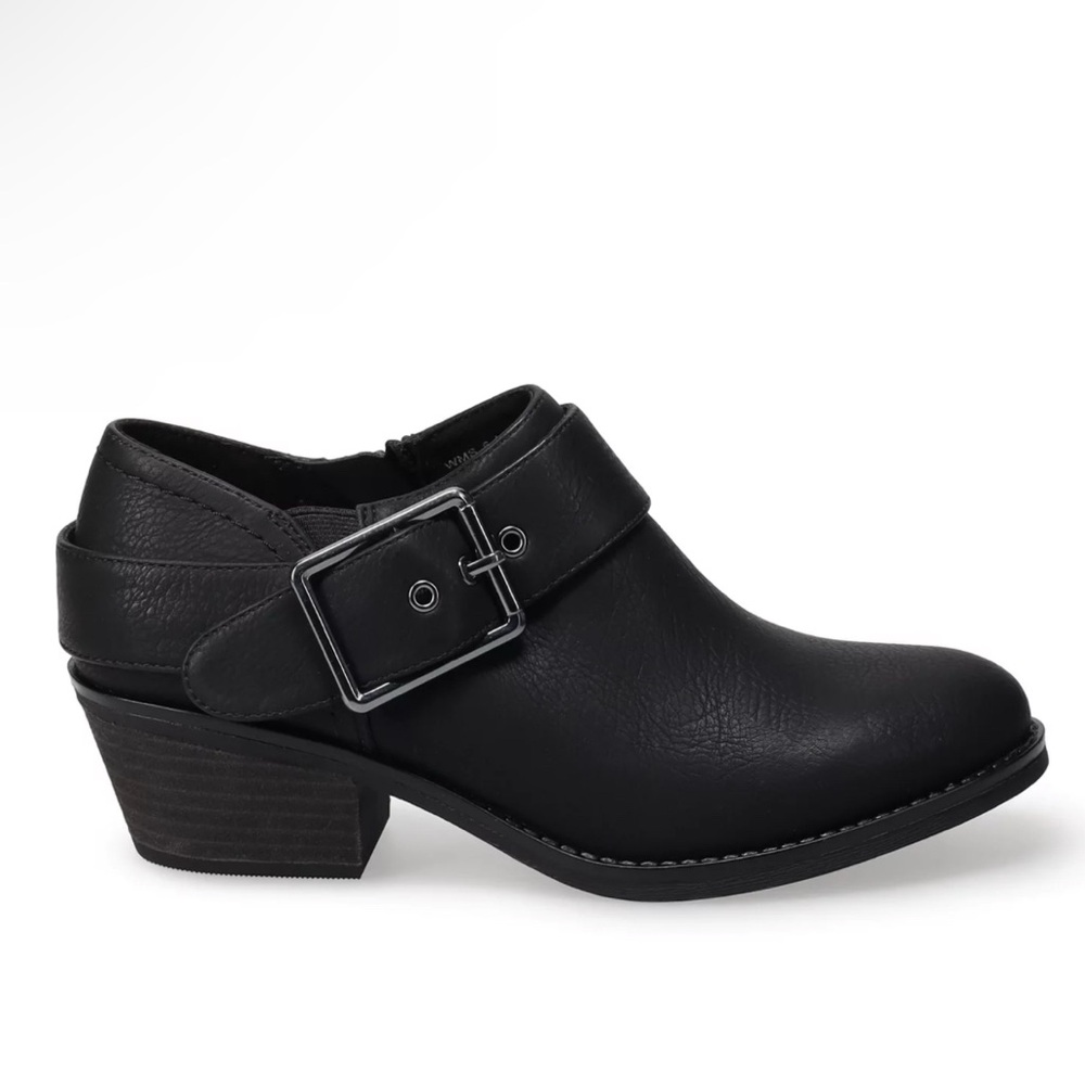 Croft & Barrow Buckle Strap Women's Ankle Boots